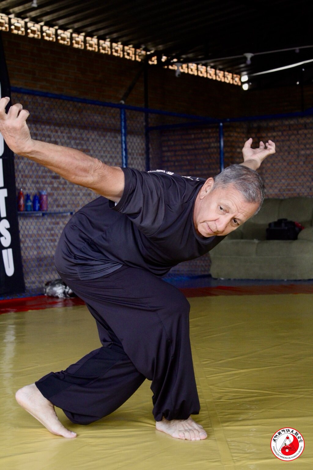 Execução técnica durante o treino preparatório